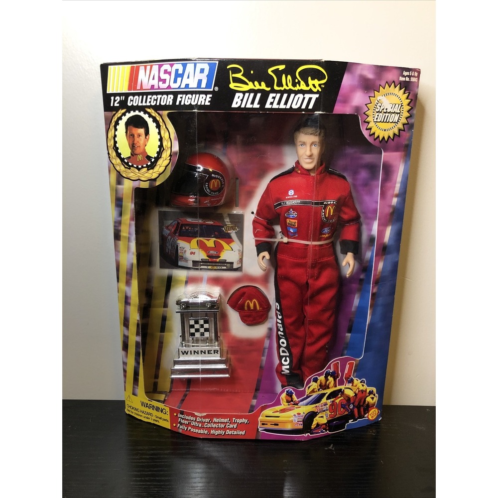 Bill Elliott NASCAR 12" Collector Figure - 1997 McDonald's Racing Team